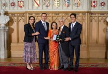 Sir Ashok was knighted at Windsor Castle