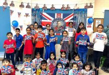 Children from Tooting Bal Sanskar Group celebrated "King Charles' Coronation".